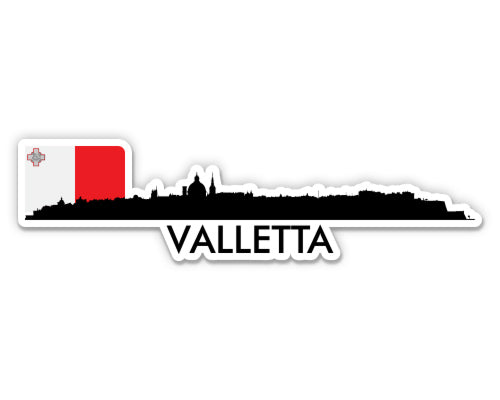 Valletta Malta Skyline  Sticker